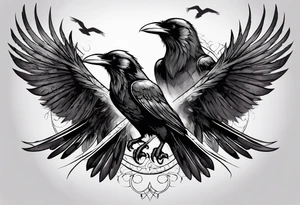 three ravens tattoo idea