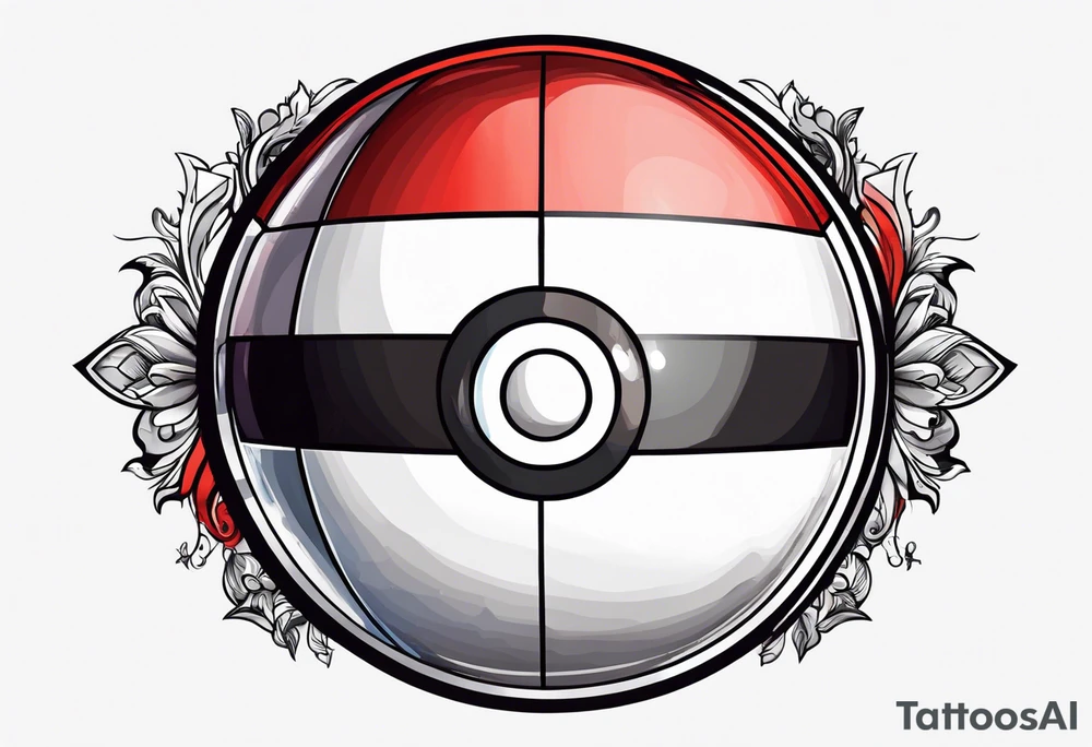 simple pokeball tattoo tattoo idea