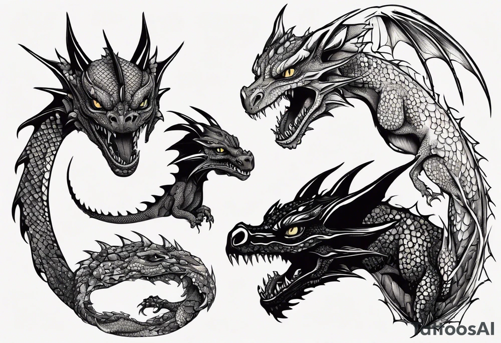 toothless dragon tattoo idea