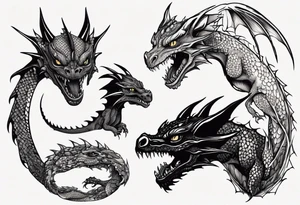toothless dragon tattoo idea