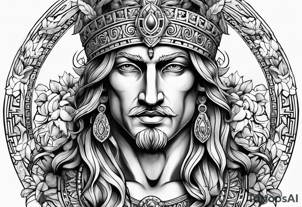 Greek god tattoo idea