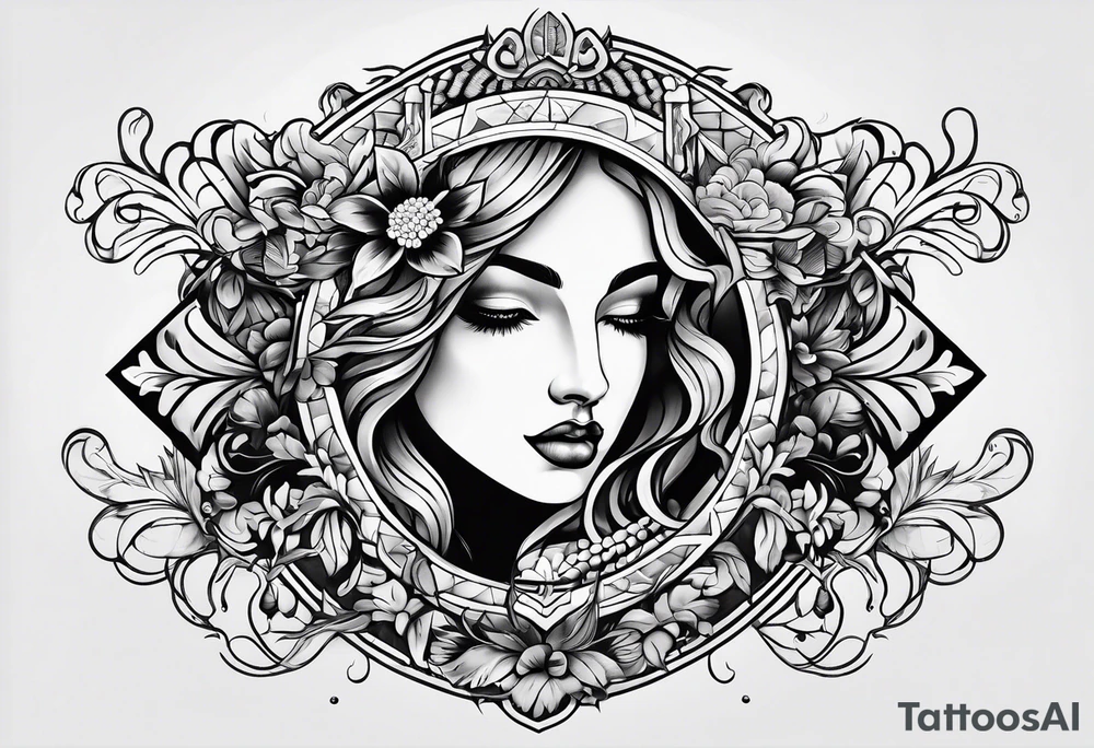 opposites
 american traditional tattoo idea
