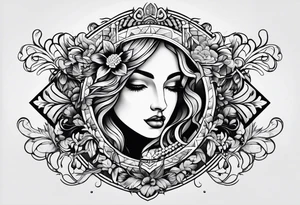 opposites
 american traditional tattoo idea