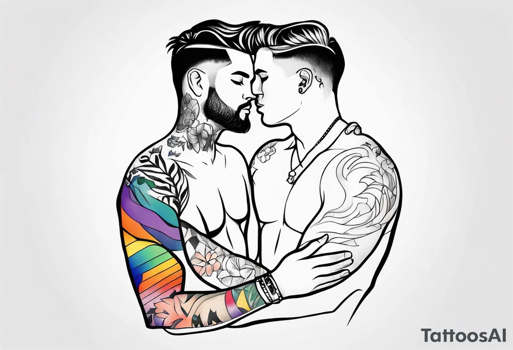 Homosexual men tattoo idea