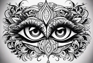 Нежные тонкие пионы с линиями и центральной звездой tattoo idea
