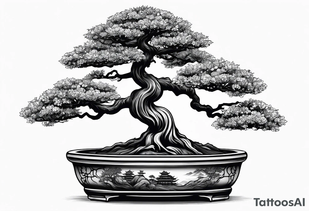 Bonsai tree tattoo idea