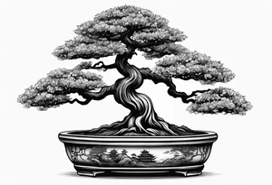 Bonsai tree tattoo idea