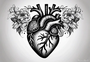 ribs exposing anatomically correct heart tattoo idea