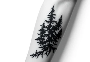 Coniferouse formstabil silhouette forearm tattoo tattoo idea
