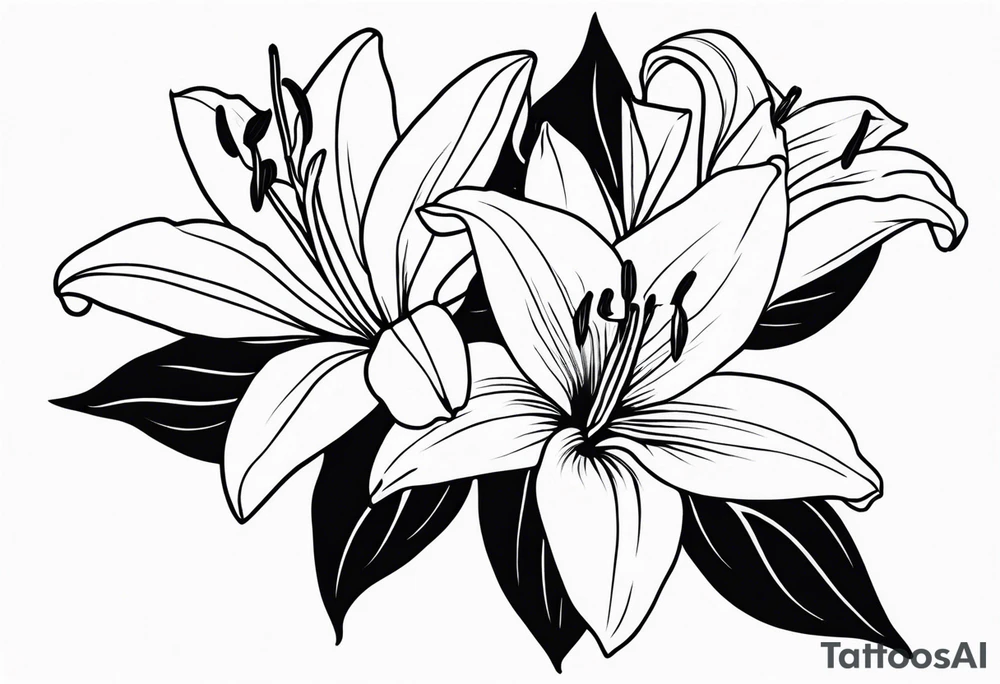 lillies tattoo idea