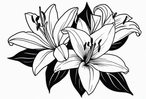 lillies tattoo idea