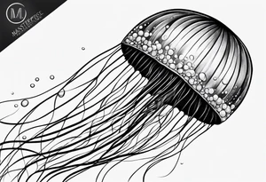Jellyfish bubbles tattoo idea