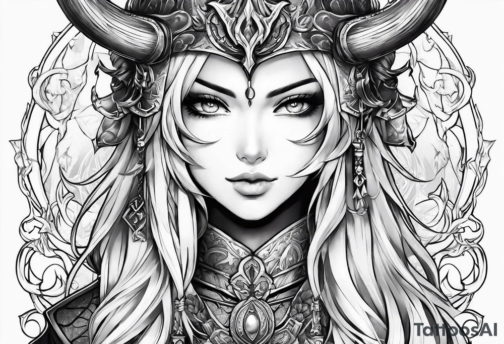 demonslayer anime tattoo idea