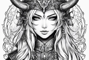 demonslayer anime tattoo idea