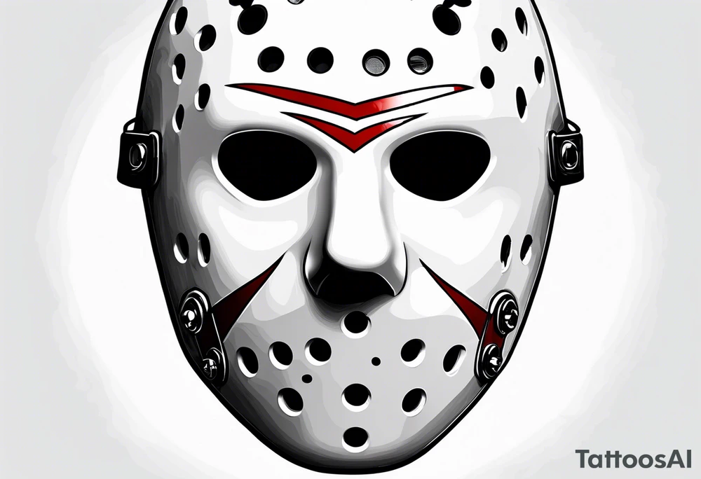 Friday the 13th Jason mask, horror, Japanese art tattoo idea