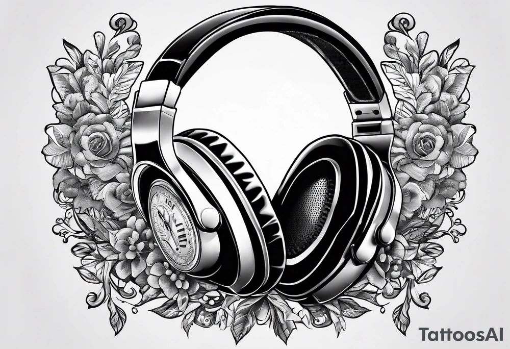 money dollars with headphones with microphone tattoo idea money dollars with headphones with microphone tattoo idea