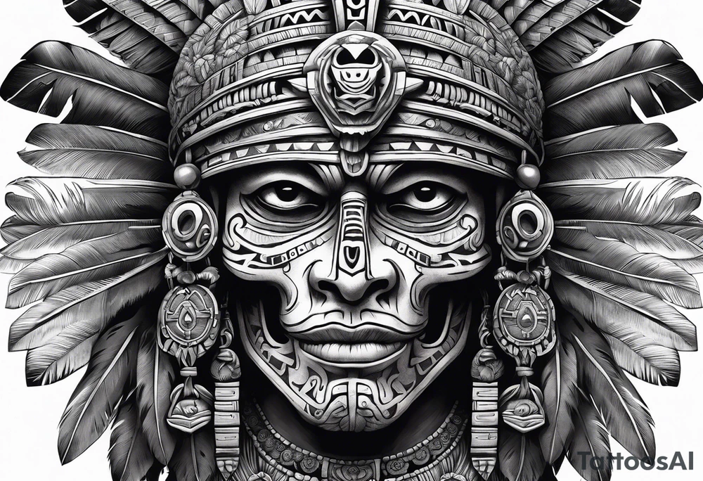 aztec god of death Mictlantecuhtli tattoo idea