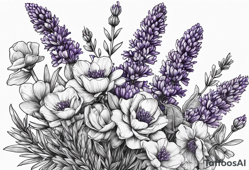 Lavender tattoo idea