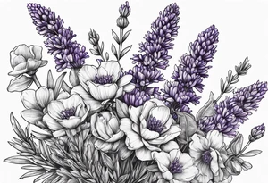 Lavender tattoo idea