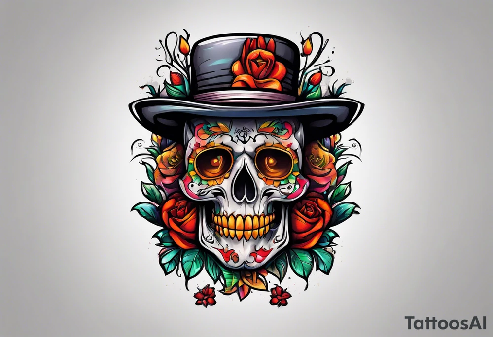 dead inside happy outside tattoo idea