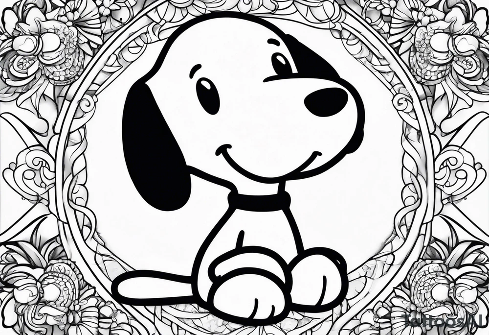 Snoopy tattoo idea