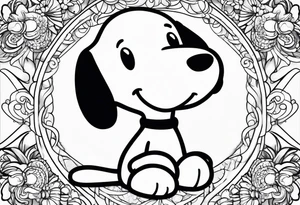 Snoopy tattoo idea
