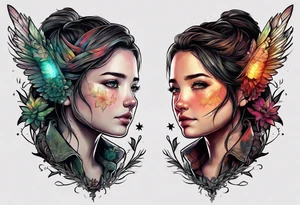 Last of Us firefly tattoo that incorporates Pride colors. No characters! tattoo idea