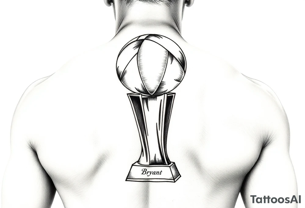Kobe Bryant trophy tattoo ideas tattoo idea