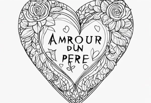 amour d'un père tattoo idea