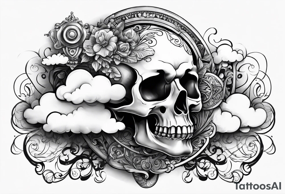 Key on a cloud tattoo idea