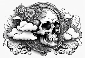 Key on a cloud tattoo idea