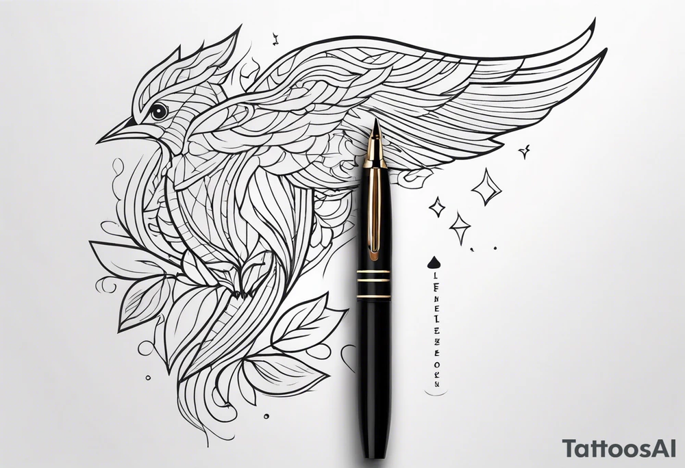 pen tattoo idea