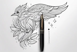pen tattoo idea