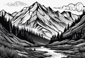 Mountians tattoo idea