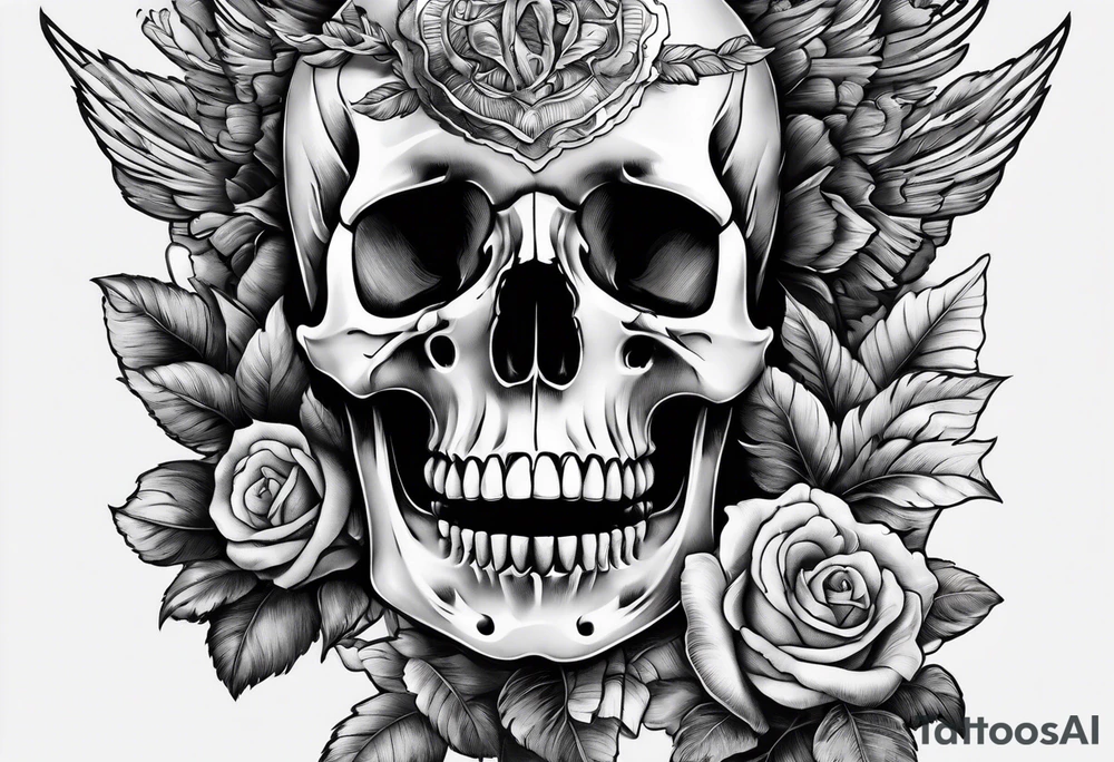 Skeleton hand bones anatomical tattoo idea