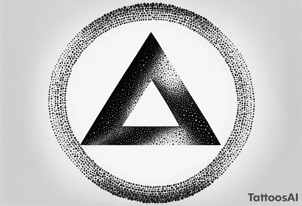 letter delta inside a chain circle, subtle, womanly, simplistic tattoo idea