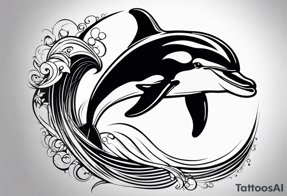 dolphin tattoo idea