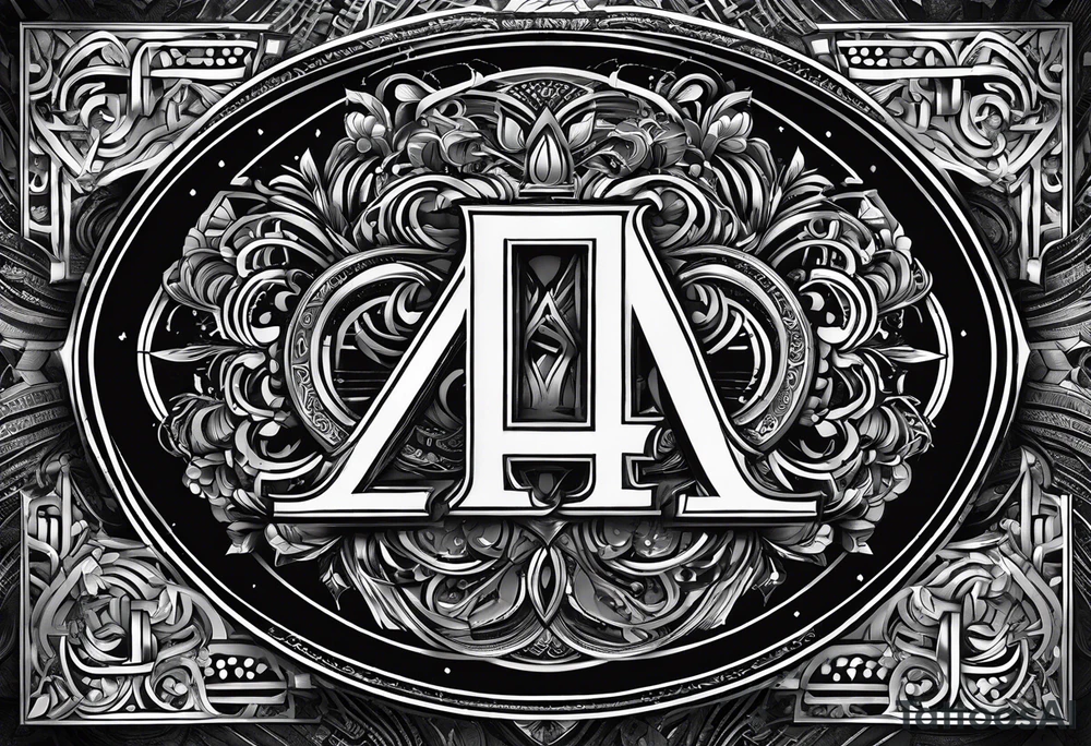small fine line art with the letters L and C without brackground. focus is on the letters tattoo idea
