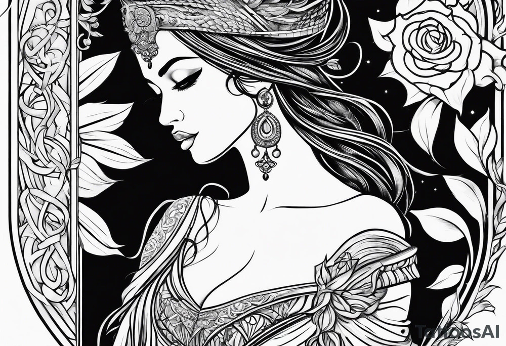 Christian woman tattoo idea