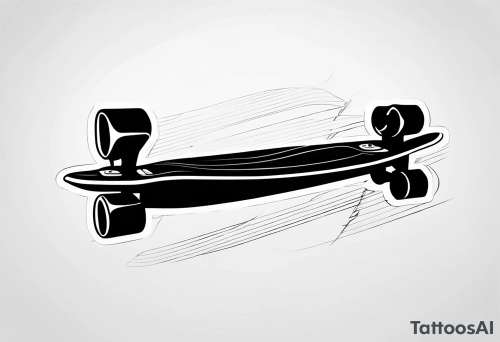 Longboard tattoo idea