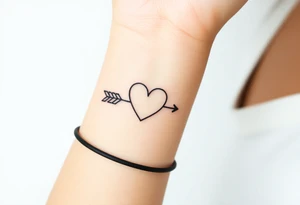 Heart arrow 3_26_1973 tattoo idea