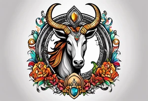 Capricorn and includes the letters sjy tattoo idea