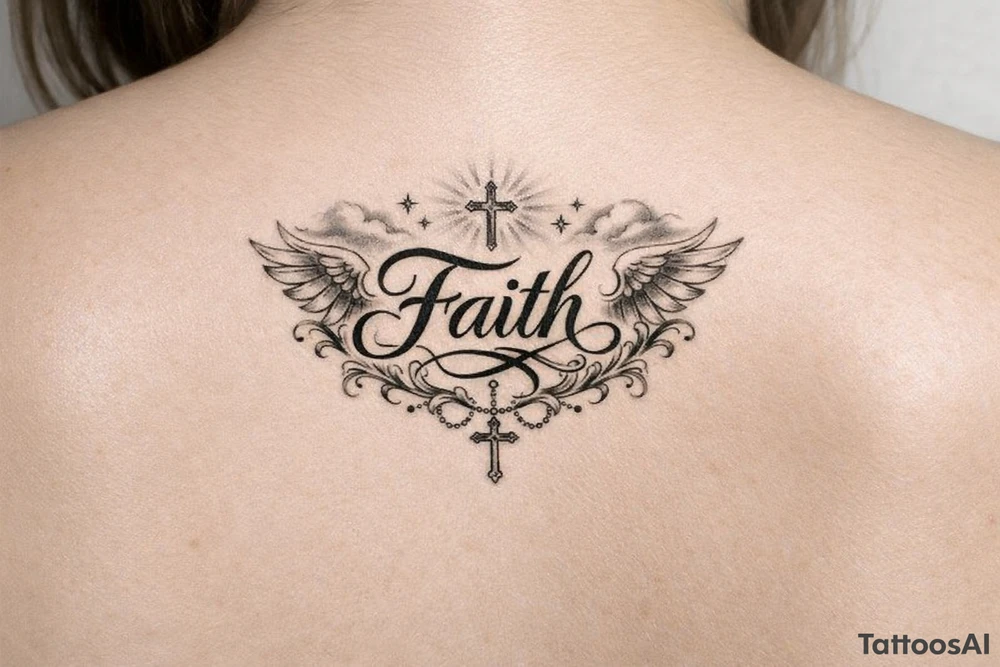 Faith quote tattoo idea