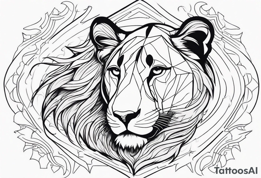 Lioness tattoo idea