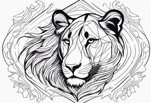 Lioness tattoo idea