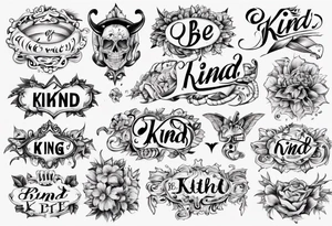 Be Kind……of a Bitch tattoo idea