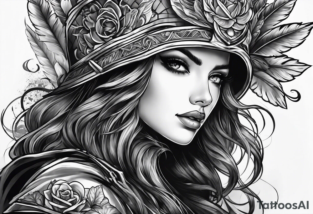 war and love tattoo idea