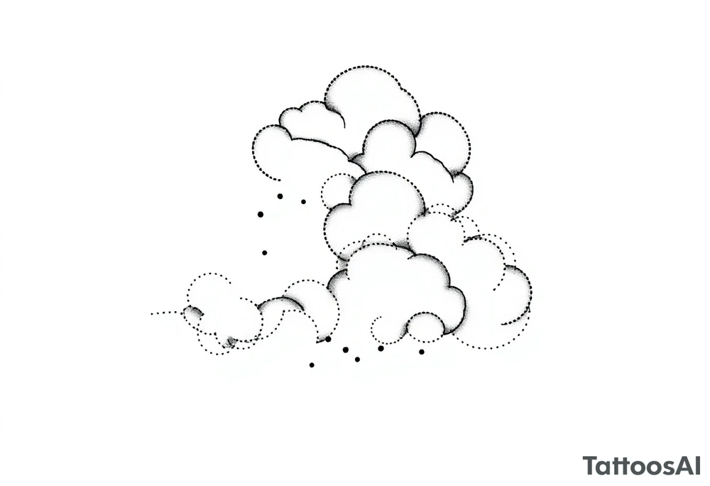 Storm clouds tattoo idea