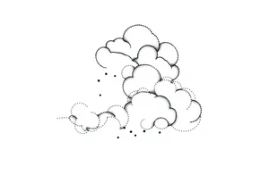 Storm clouds tattoo idea