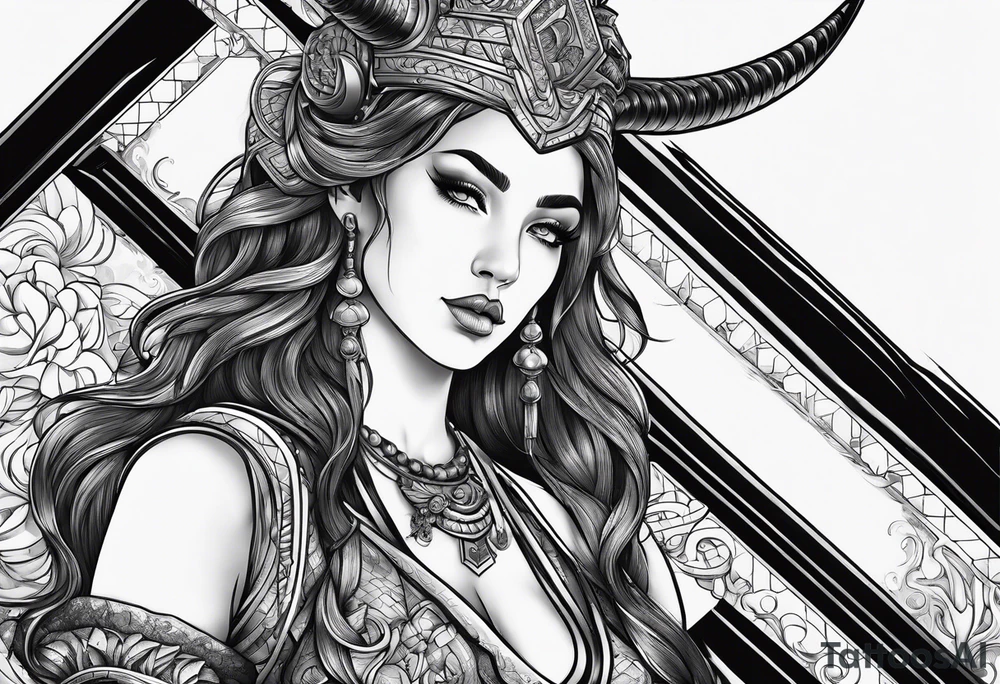 capricorn with a shotgun tattoo idea